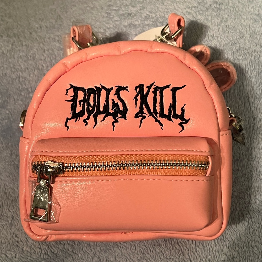 Nwt Dolls Kill Pink Mini Backpack - image 1